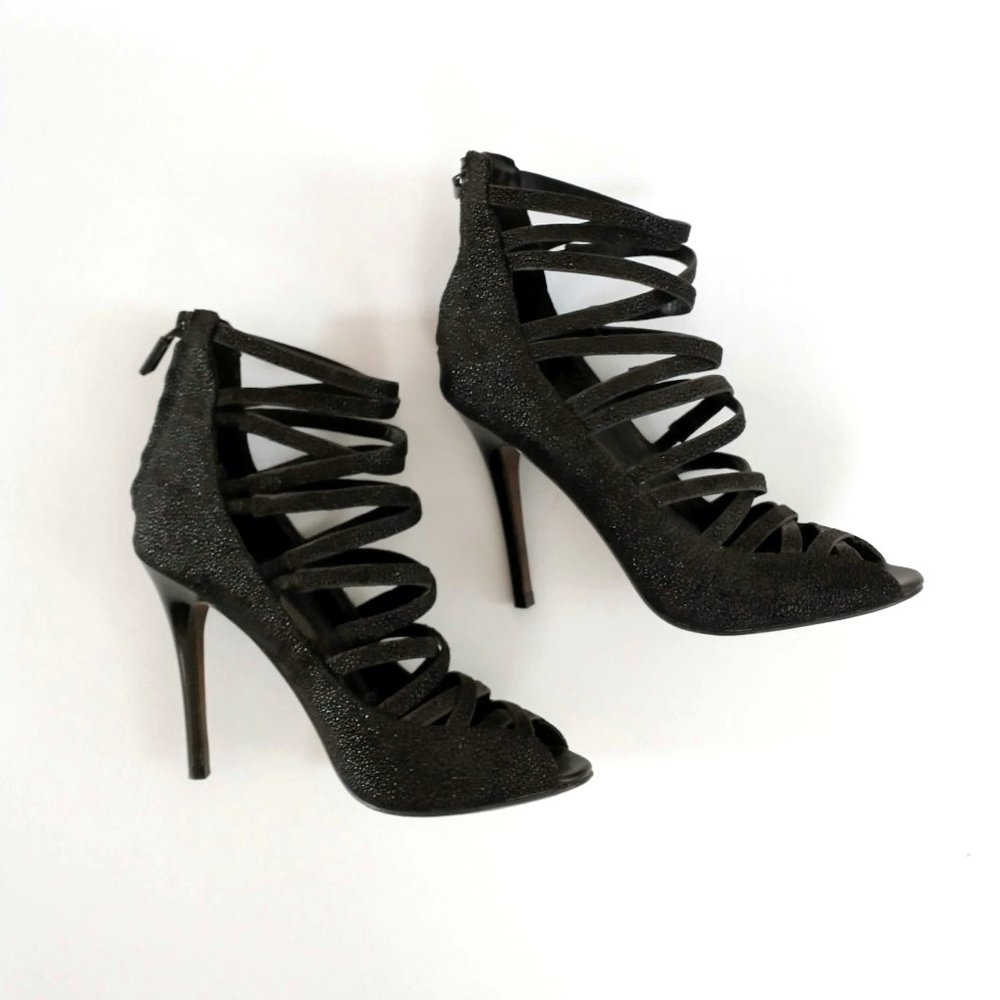 Rebecca Minkoff Strappy Black Heels - 6M
